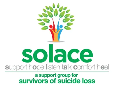 Solace logo for survivors of suicide loss support group