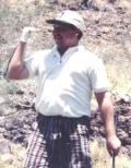 Portrait of a person outdoors near rocks