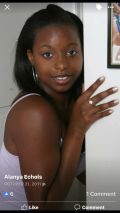 Portrait selfie of a young woman